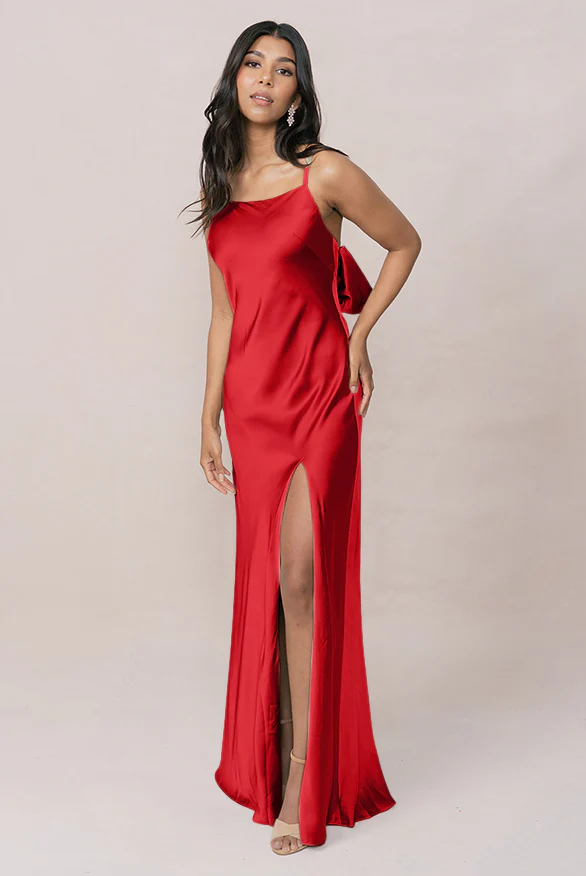 Steph Satin Dress | Made To Order - Image 73