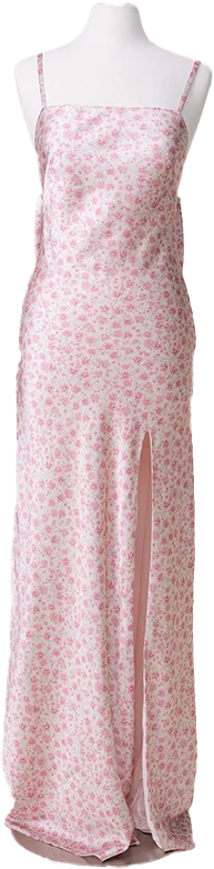 Steph Satin Floral Print Dress | Made To Order - Image 51