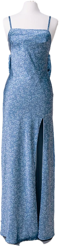 Steph Satin Floral Print Dress | Made To Order - Image 53