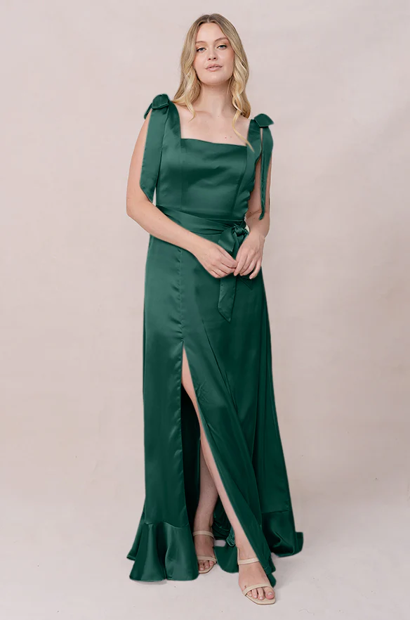 Stevie Satin Dress | Made To Order - Image 100
