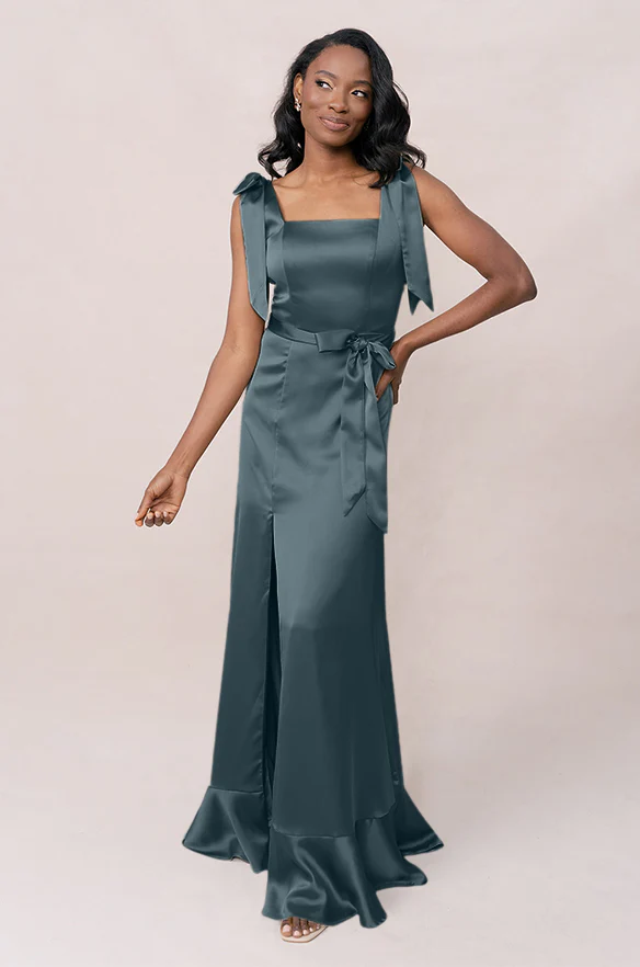 Stevie Satin Dress | Made To Order - Image 105