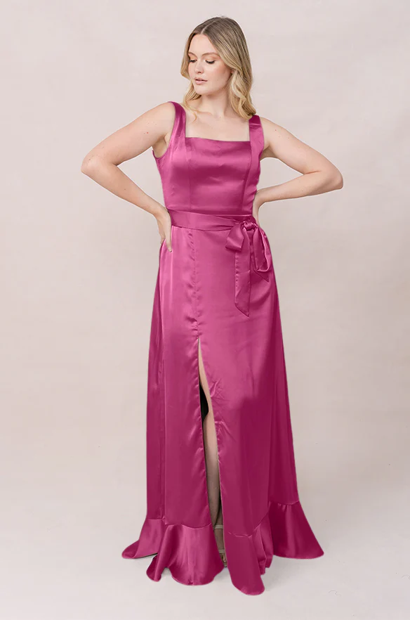 Stevie Satin Dress | Made To Order - Image 113