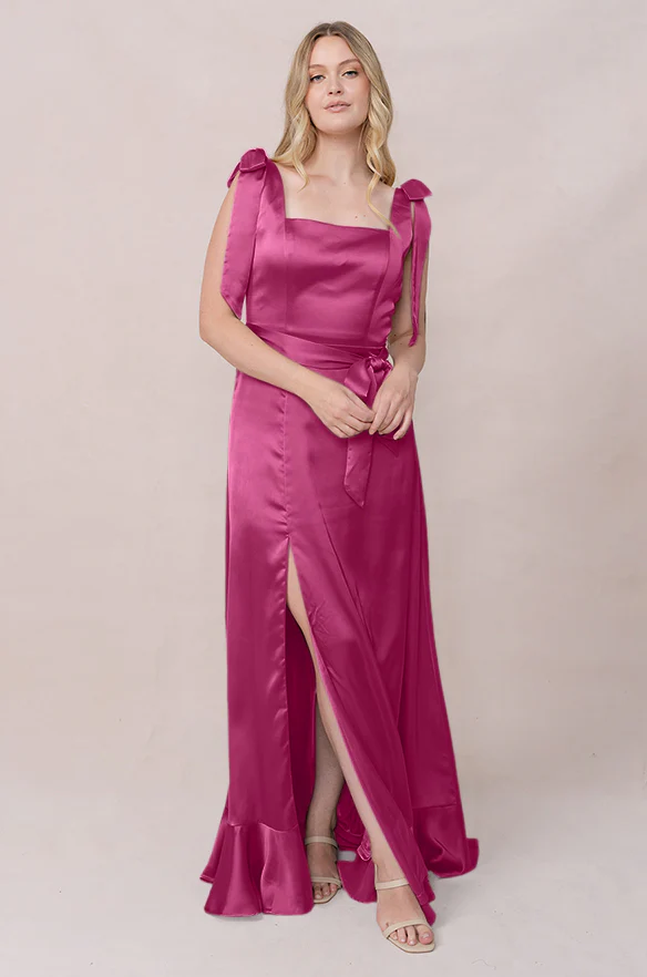 Stevie Satin Dress | Made To Order - Image 114