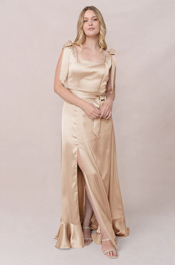Stevie Satin Dress | Made To Order - Image 119