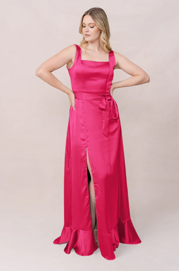 Stevie Satin Dress | Made To Order - Image 128