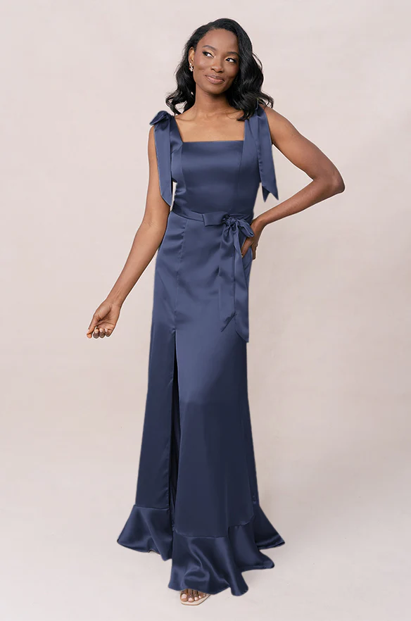 Stevie Satin Dress | Made To Order - Image 129