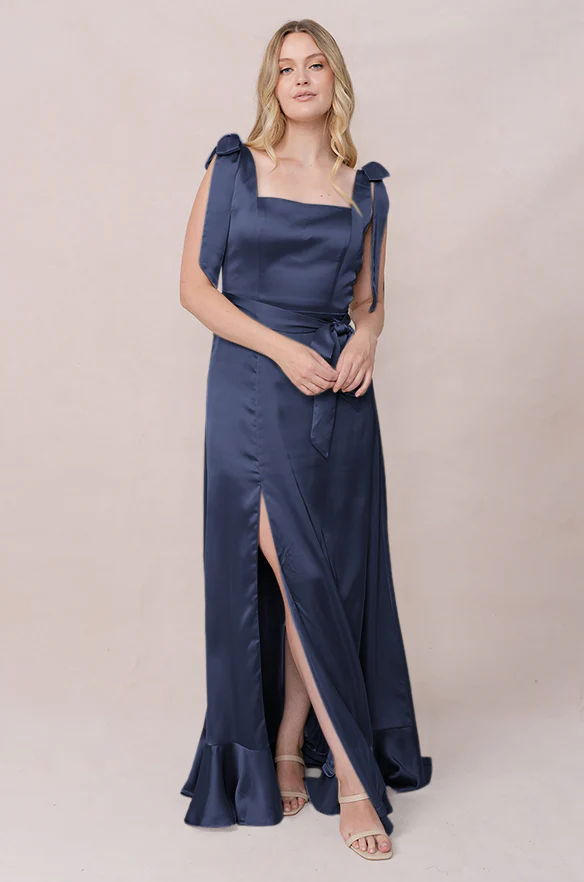 Stevie Satin Dress | Made To Order - Image 131