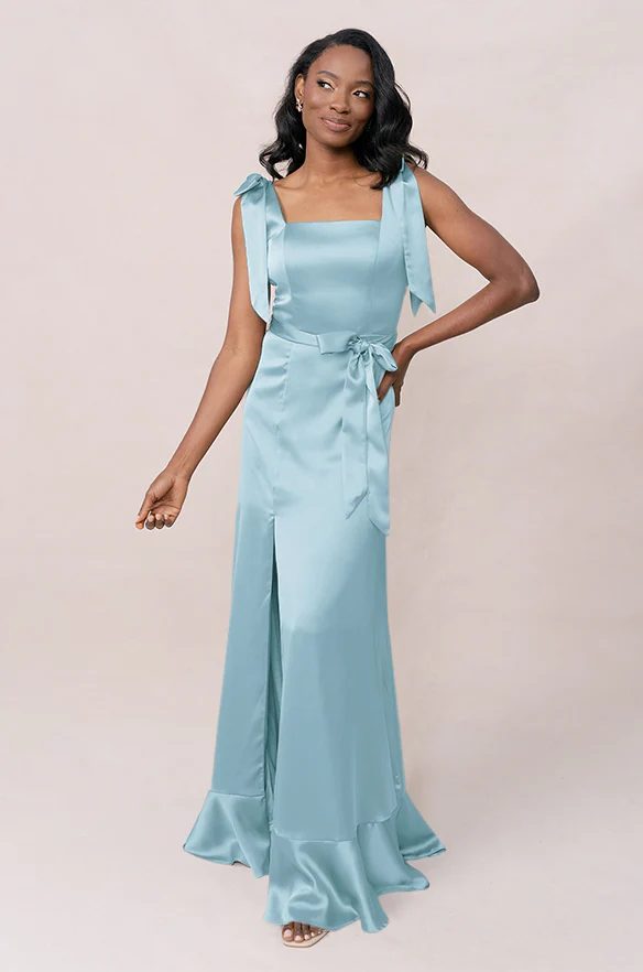 Stevie Satin Dress | Made To Order - Image 133