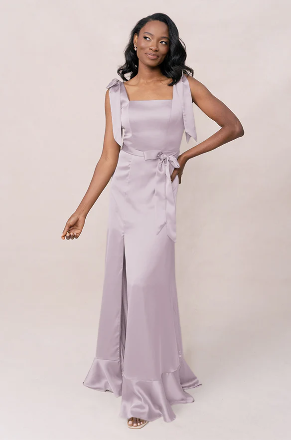 Stevie Satin Dress | Made To Order - Image 141