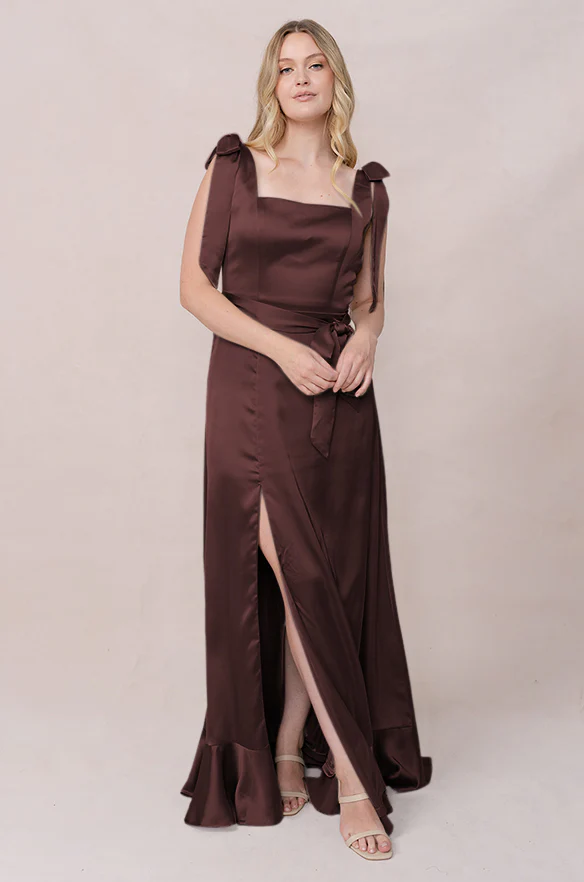 Stevie Satin Dress | Made To Order - Image 147
