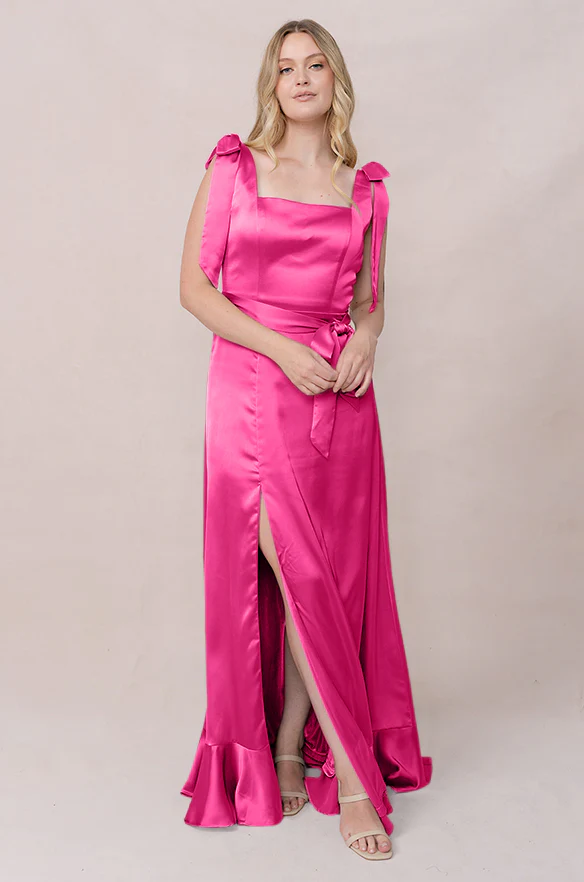 Stevie Satin Dress | Made To Order - Image 149