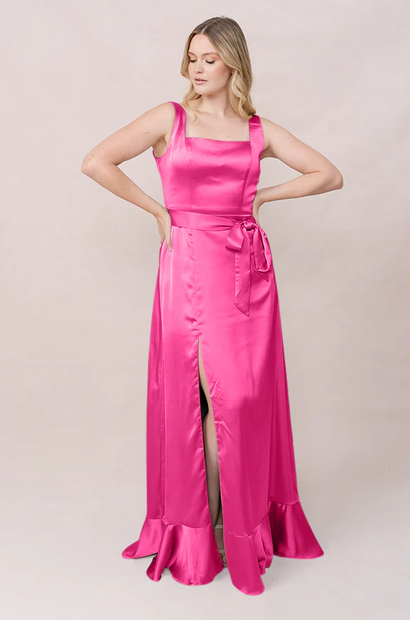 Stevie Satin Dress | Made To Order - Image 150