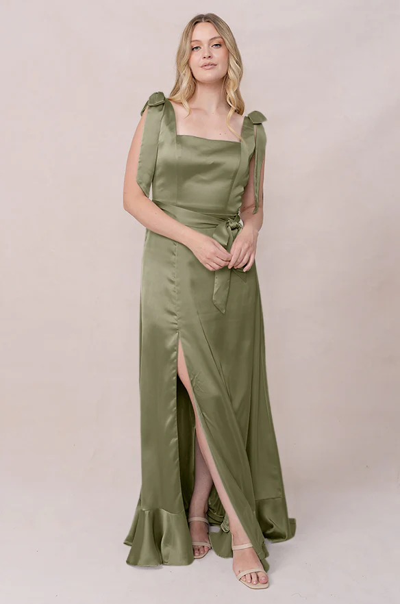 Stevie Satin Dress | Made To Order - Image 157