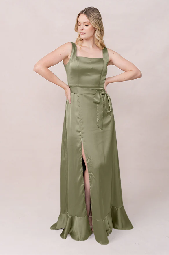 Stevie Satin Dress | Made To Order - Image 158