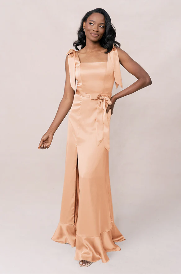 Stevie Satin Dress | Made To Order - Image 165