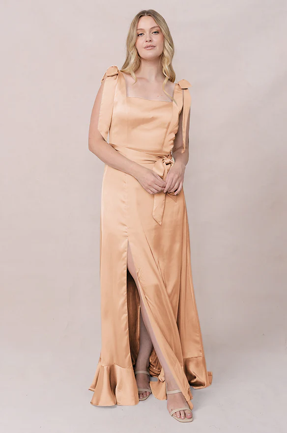 Stevie Satin Dress | Made To Order - Image 167