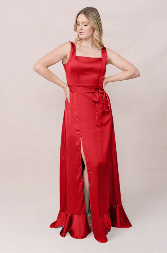 Stevie Satin Dress | Made To Order - Image 176