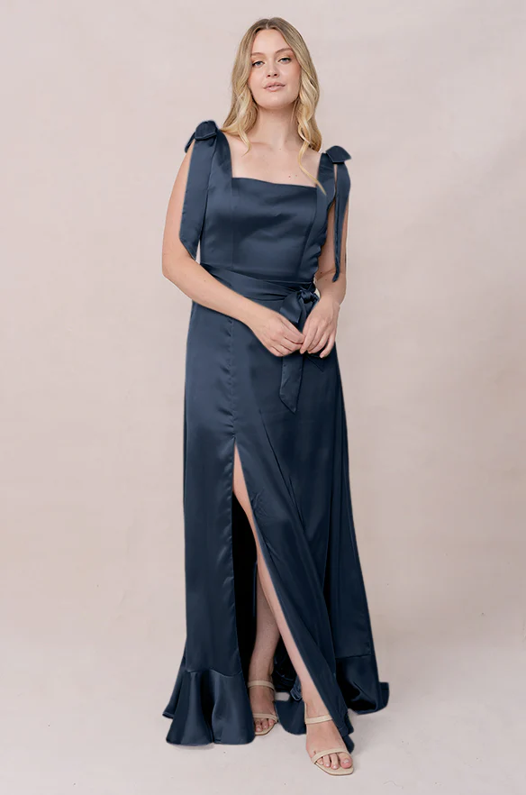 Stevie Satin Dress | Made To Order - Image 179