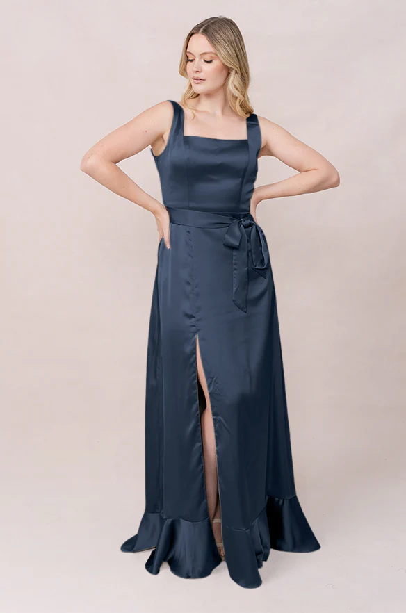 Stevie Satin Dress | Made To Order - Image 180