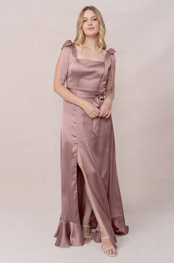Stevie Satin Dress | Made To Order - Image 181