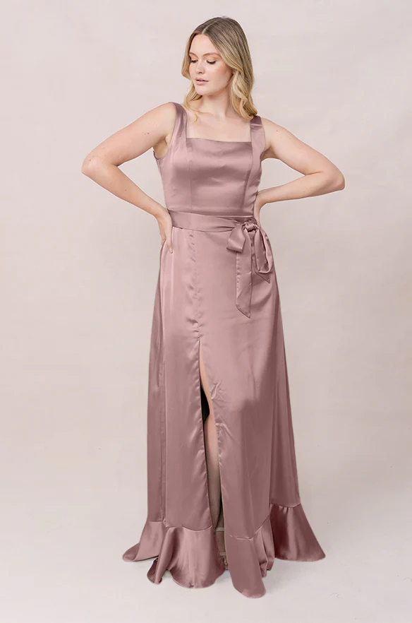 Stevie Satin Dress | Made To Order - Image 182