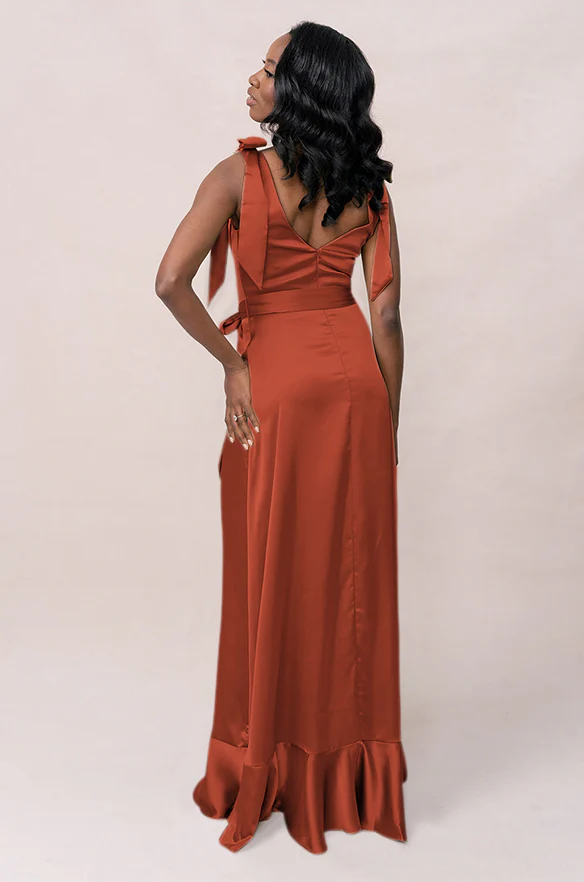 Stevie Satin Dress | Made To Order - Image 190