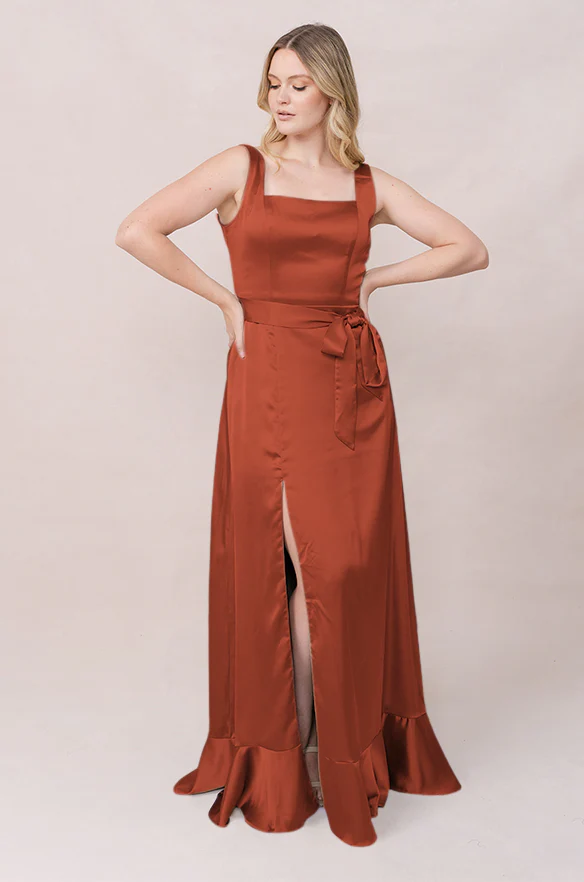Stevie Satin Dress | Made To Order - Image 192