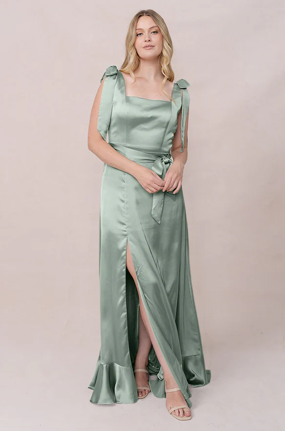 Stevie Satin Dress | Made To Order - Image 193