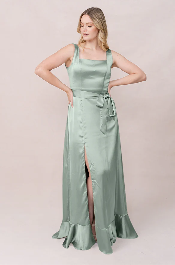 Stevie Satin Dress | Made To Order - Image 194