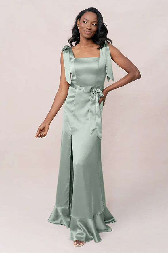 Stevie Satin Dress | Made To Order - Image 195