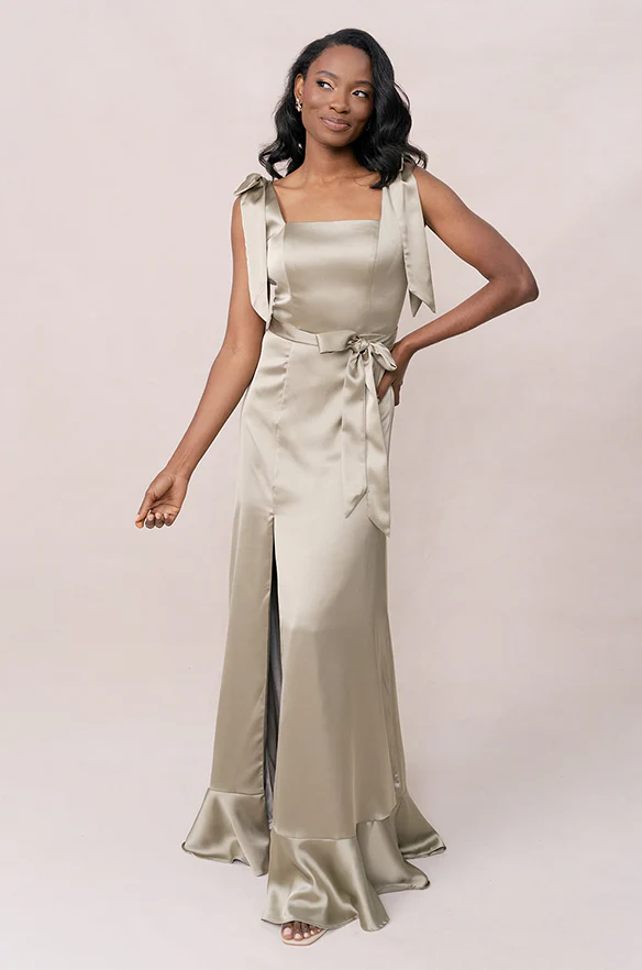 Stevie Satin Dress | Made To Order - Image 197