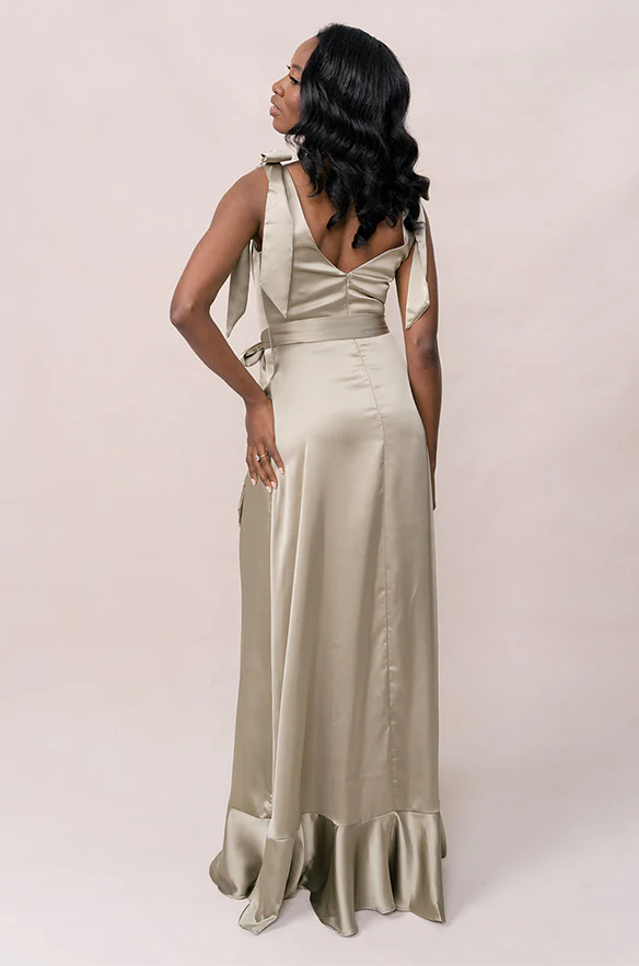 Stevie Satin Dress | Made To Order - Image 198