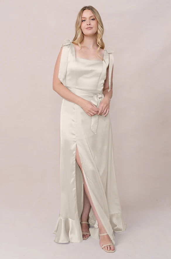 Stevie Satin Dress | Made To Order - Image 205