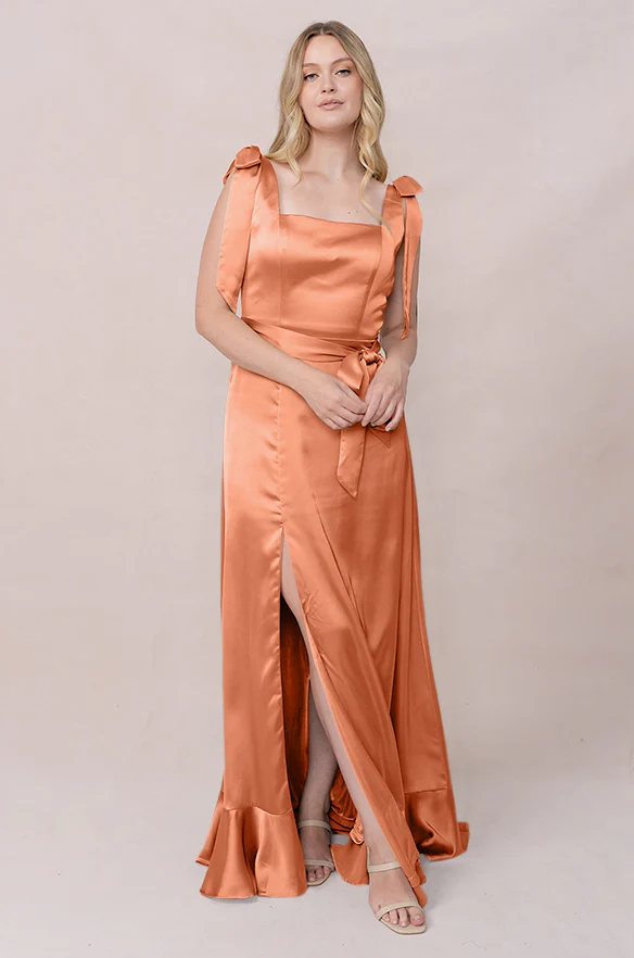 Stevie Satin Dress | Made To Order - Image 207