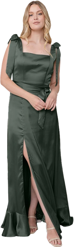 Stevie Satin Dress | Made To Order - Image 21