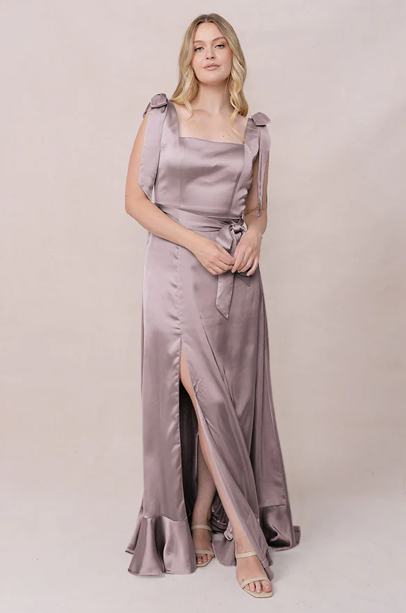 Stevie Satin Dress | Made To Order - Image 212