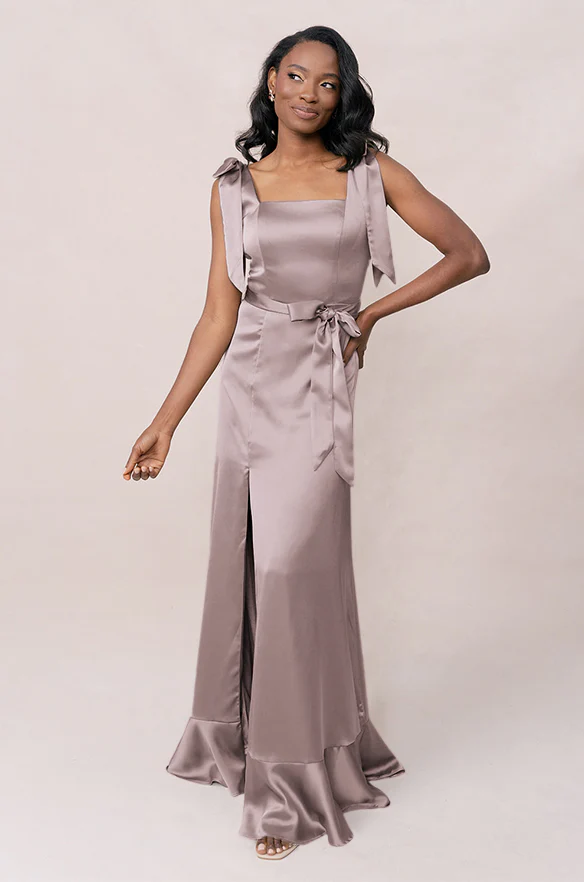 Stevie Satin Dress | Made To Order - Image 213