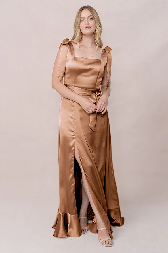 Stevie Satin Dress | Made To Order - Image 221