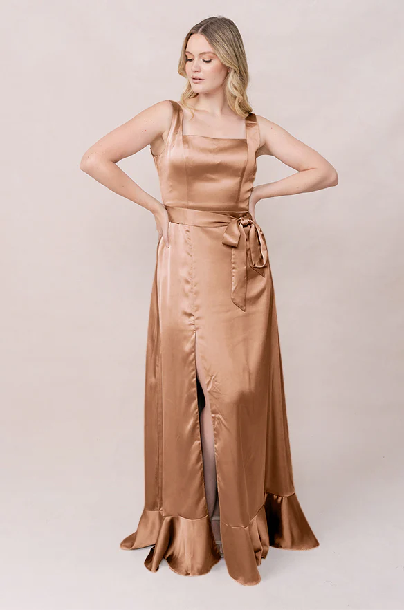 Stevie Satin Dress | Made To Order - Image 222