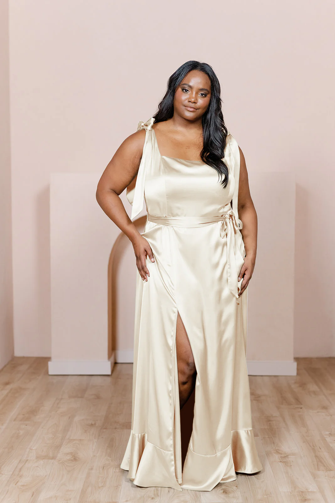 Stevie Satin Dress | Made To Order - Image 226