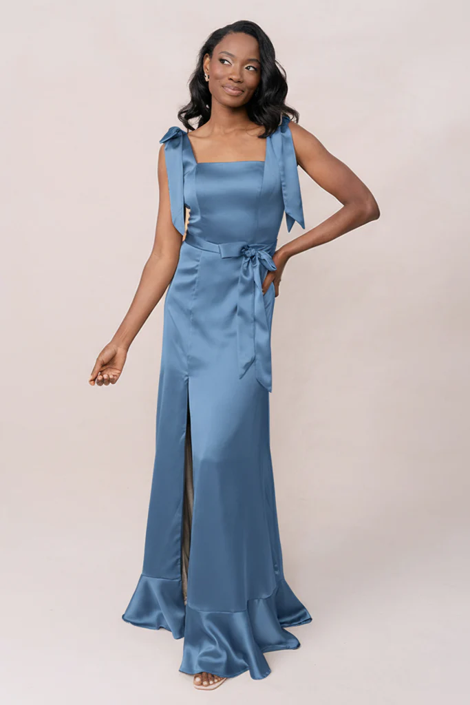 Stevie Satin Dress | Made To Order - Image 237