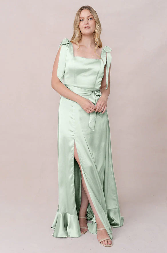 Stevie Satin Dress | Made To Order - Image 239