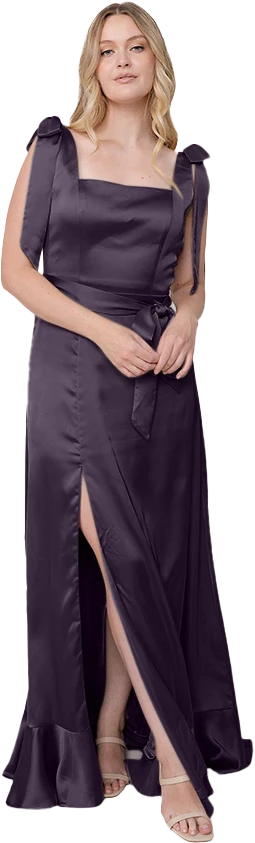 Stevie Satin Dress | Made To Order - Image 24