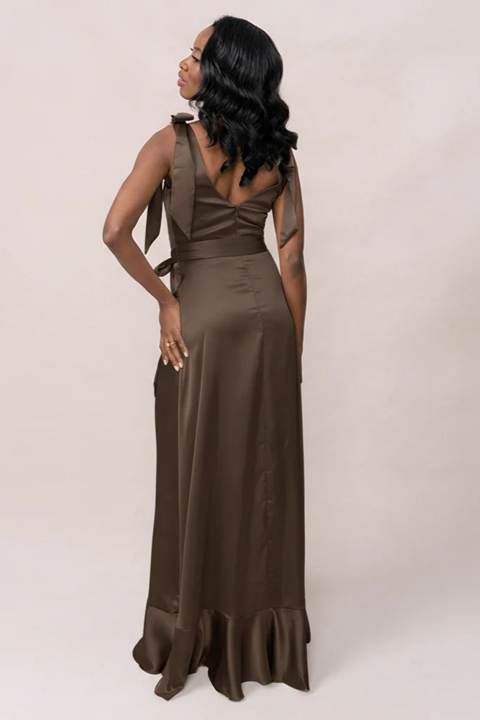 Stevie Satin Dress | Made To Order - Image 245
