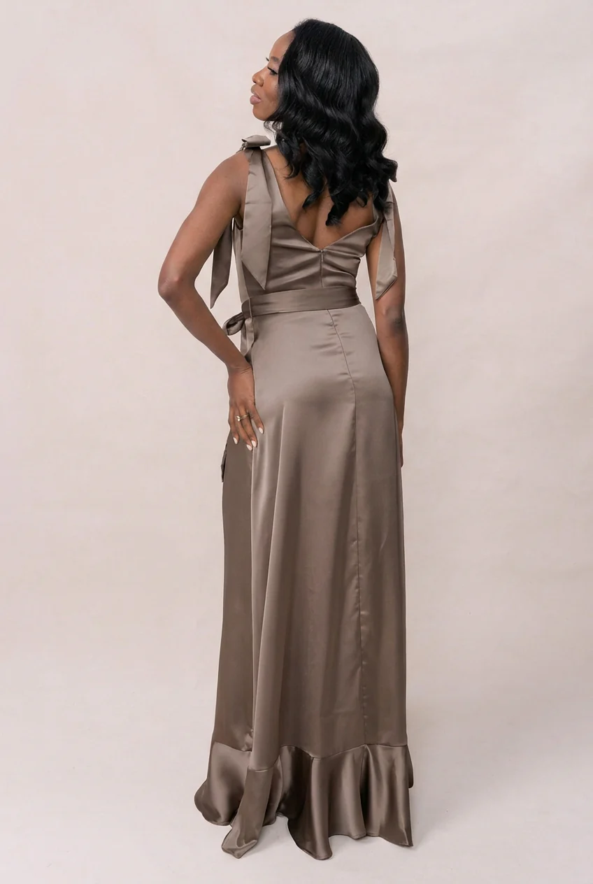 Stevie Satin Dress | Made To Order - Image 246