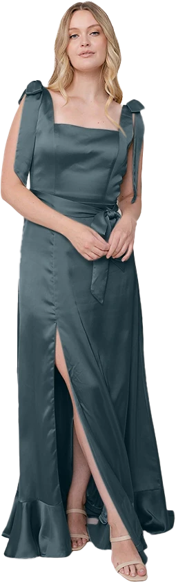 Stevie Satin Dress | Made To Order - Image 26