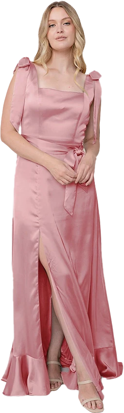 Stevie Satin Dress | Made To Order - Image 48