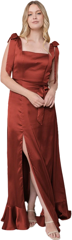 Stevie Satin Dress | Made To Order - Image 55