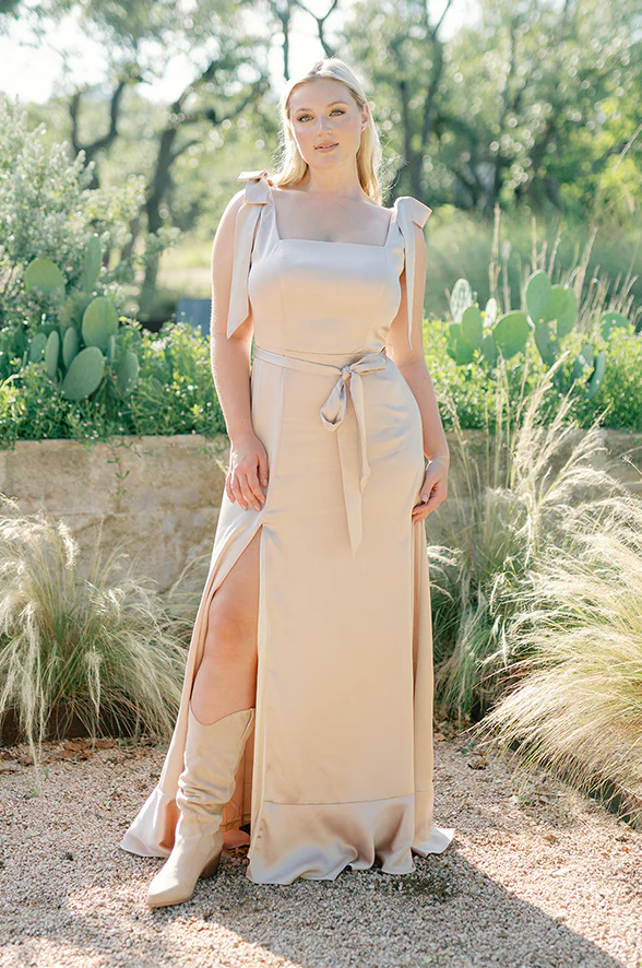 Stevie Satin Dress | Made To Order - Image 6