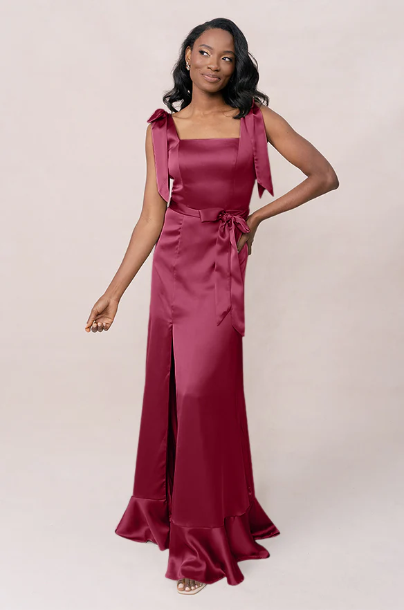 Stevie Satin Dress | Made To Order - Image 61